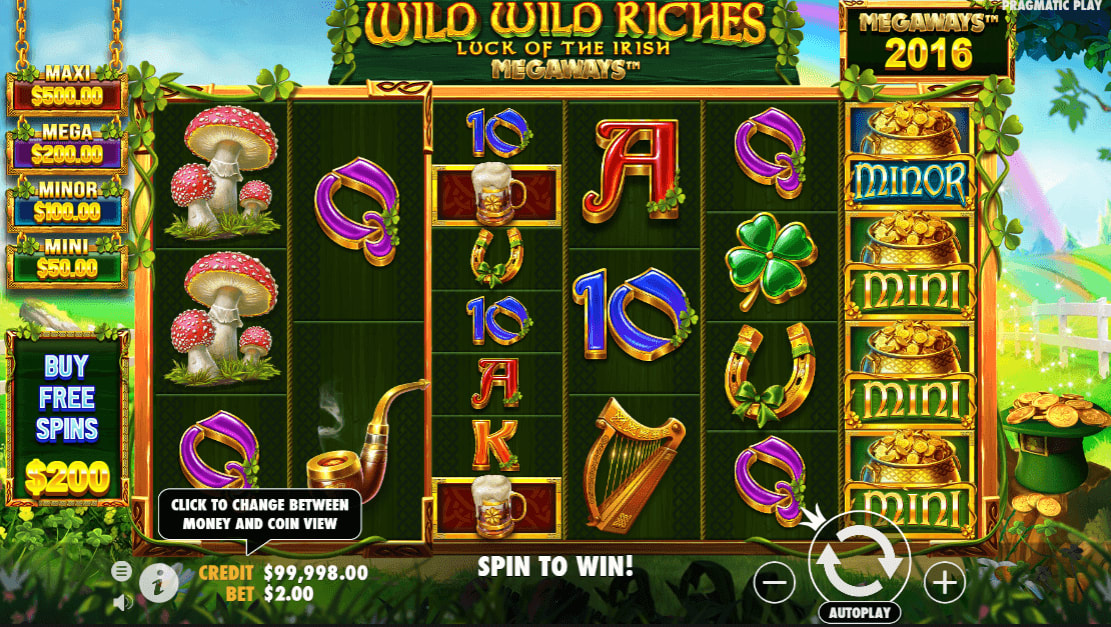 Wild Wild Riches: Slot bonus menyenangkan Megaways